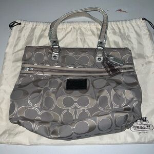 Coach Gray/ Silver Women's Bag